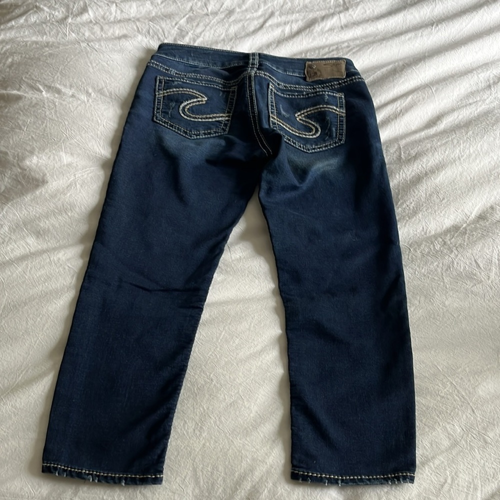 Silver Suki Mid Capris - Picture 4 of 5